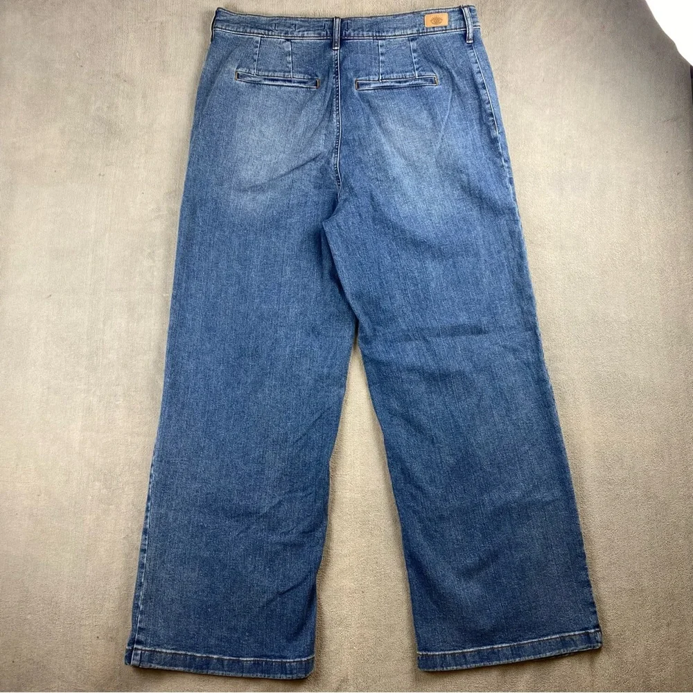 Sofia Vergara-Super HighRise Jean Diana Palazzo 20W Blue  Wide Leg Y2K Plus Size